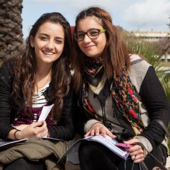 Two female students